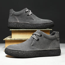 Matte Suede Mid-Top Sneakers