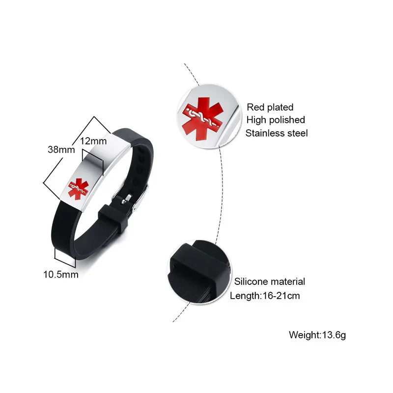 Medical Alert ID Bracelet