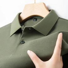 Men's Casual Polo Shirt Breathable Short Sleeve Lapel Tee for Summer