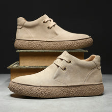Matte Suede Mid-Top Sneakers