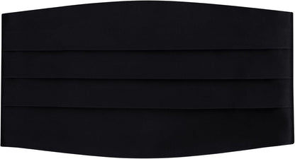 Men's Black Satin Cummerbund 