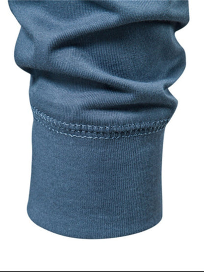 Men's Full Size Quarter Button  T-Shirt