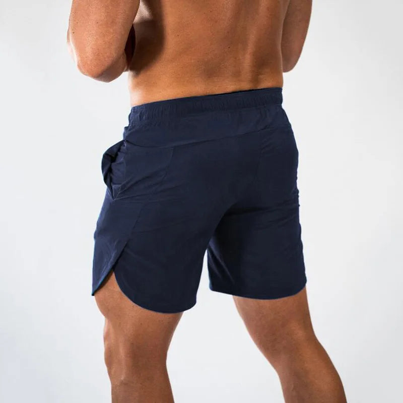 Men's slim fit joggers shorts for gym and fitness workouts