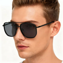 Men's square driving sunglasses