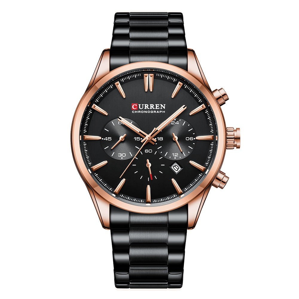 Mens Multifunction Quartz Watch