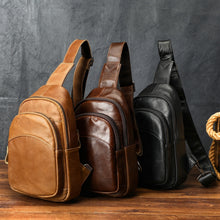 Mens Leather Chest Bag