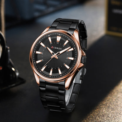Mens Round Steel Watch