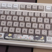 Mouse themed gray keycaps