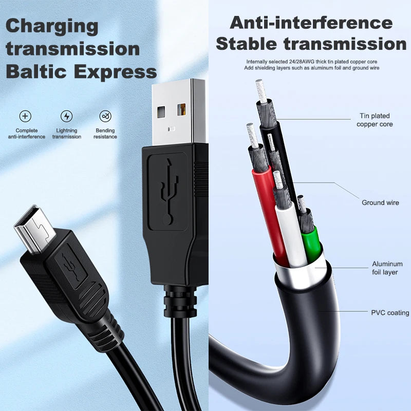 Mini B 5 Pin Cable