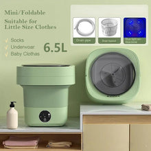 Mini foldable washing machine for travel and small space laundry