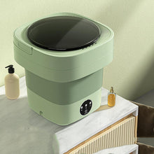 Mini foldable washing machine for travel and small space laundry