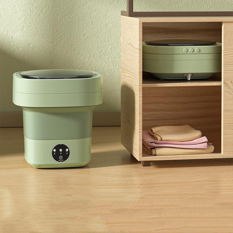 Mini foldable washing machine for travel and small space laundry