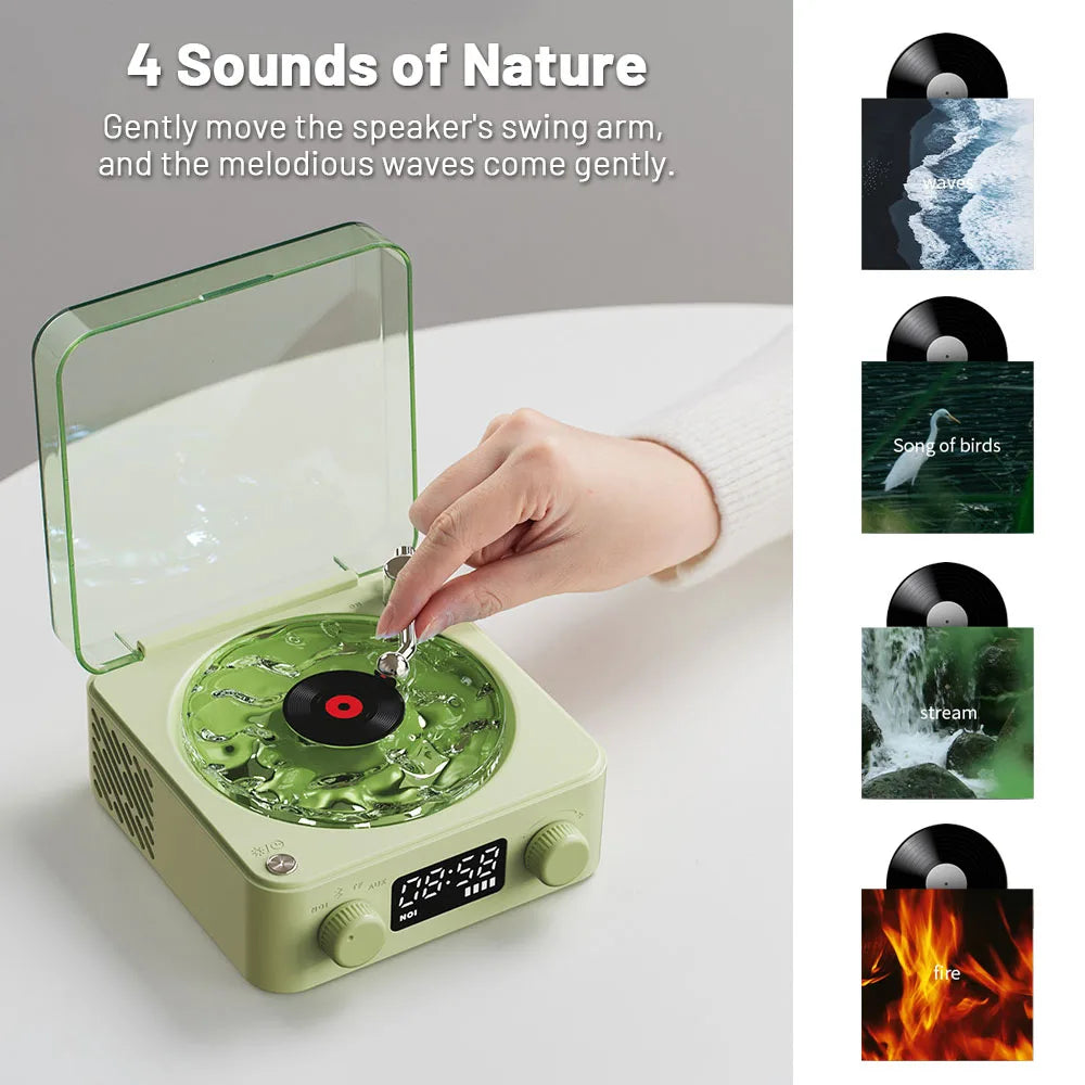 Mini retro bluetooth speaker portable wireless music player

