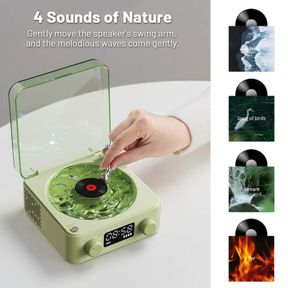 Mini retro bluetooth speaker portable wireless music player

