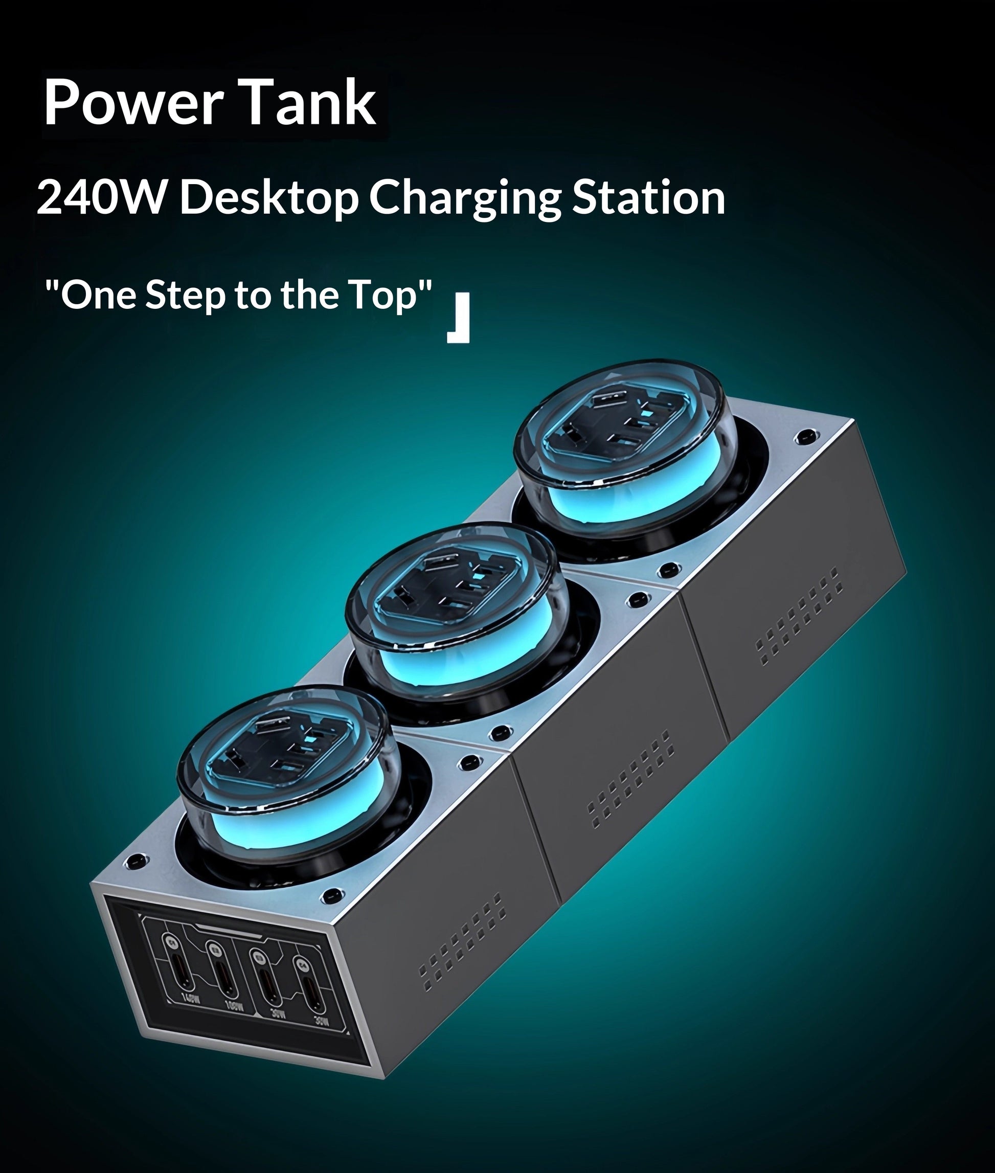 GaN desktop charging station