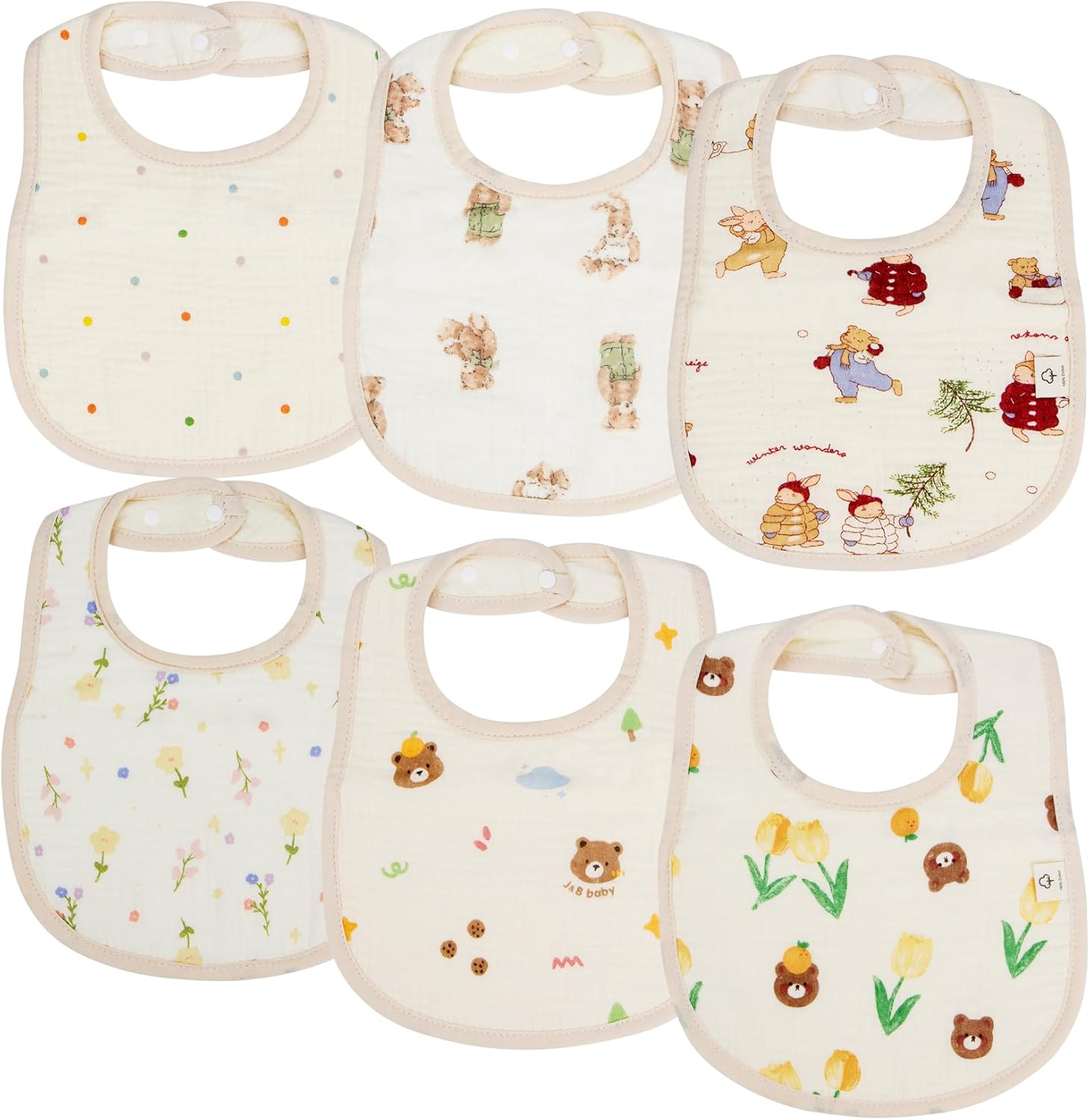 Muslin Baby Bibs
