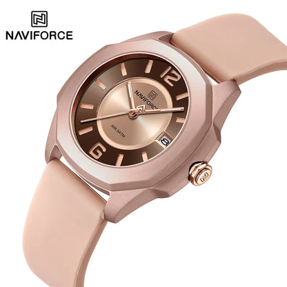 Naviforce women's quartz watch with stylish analog display and durable design