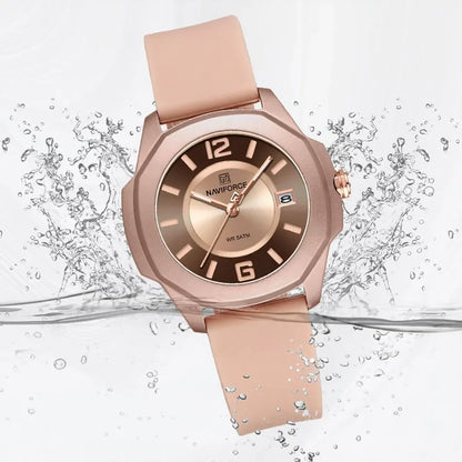 Naviforce women's quartz watch with stylish analog display and durable design