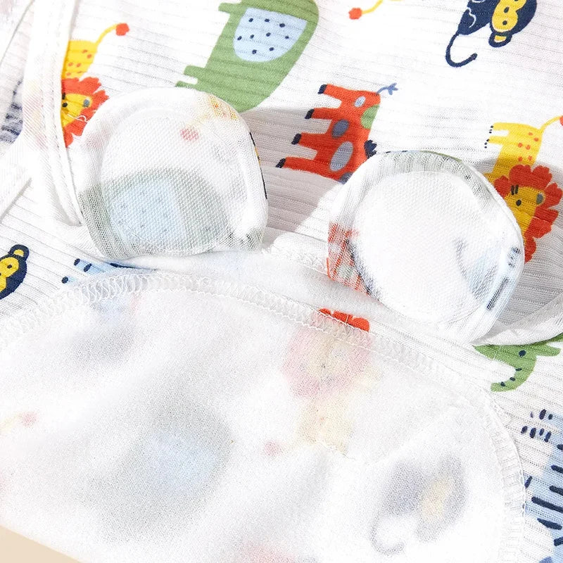 Newborn Cotton Baby Swaddle Wrap Adjustable Sleepsack Hat Set