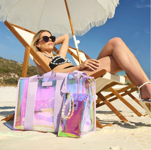 Iridescent Transparent Thickened Women's PVC Handbag