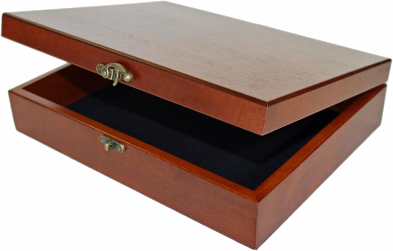 Old World Wooden Box with Brass Latch