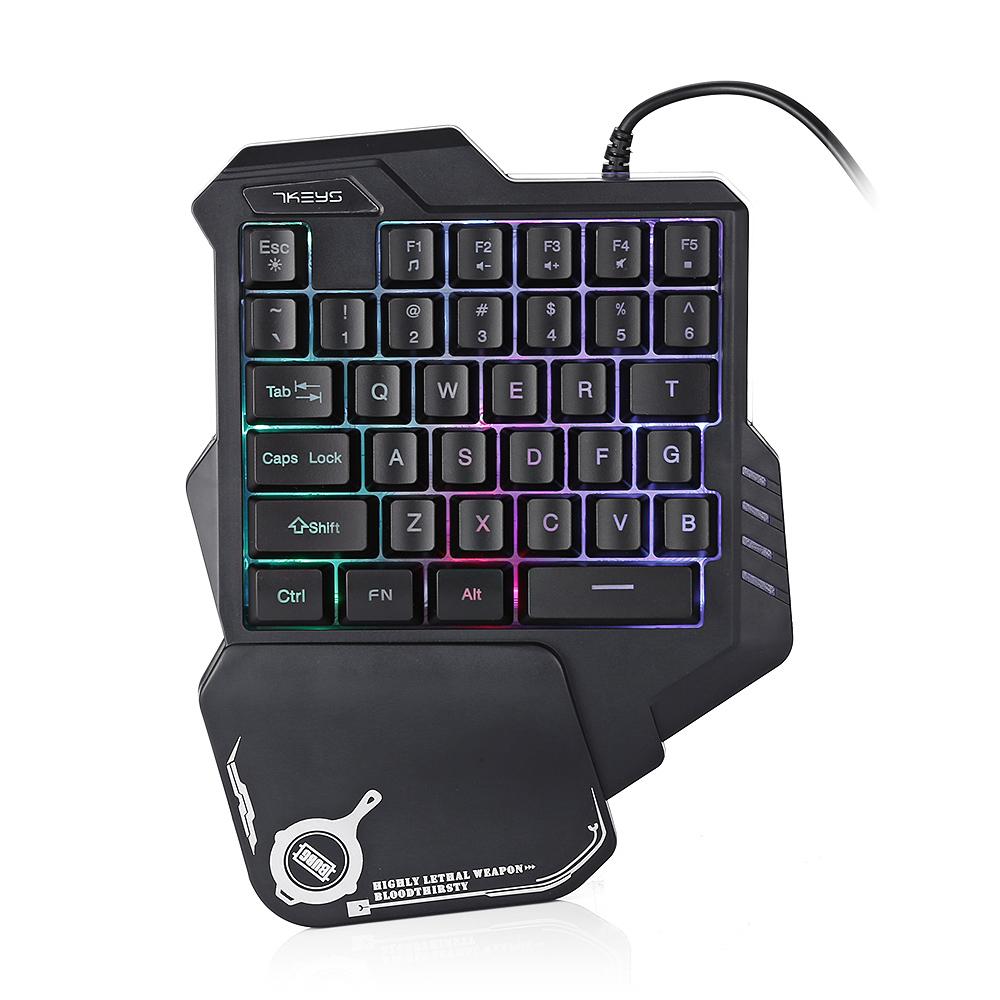 One-handed gaming keyboard

