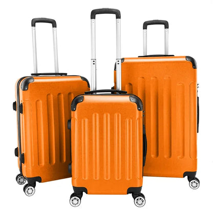 Orange Trolley Case Set