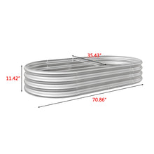 Oval Large Metal Raised Garden Bed