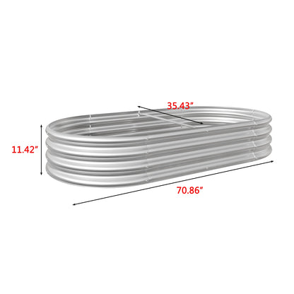 Oval Large Metal Raised Garden Bed
