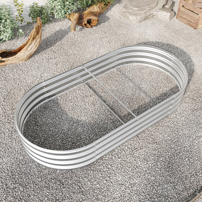 Oval Large Metal Raised Garden Bed