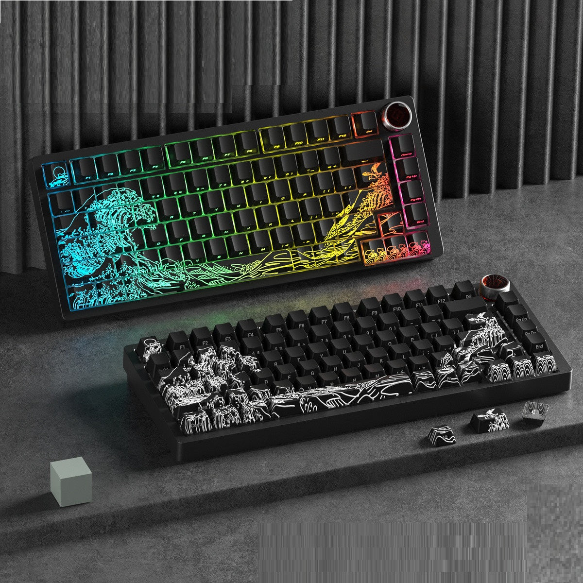 PBT side illumination keycaps