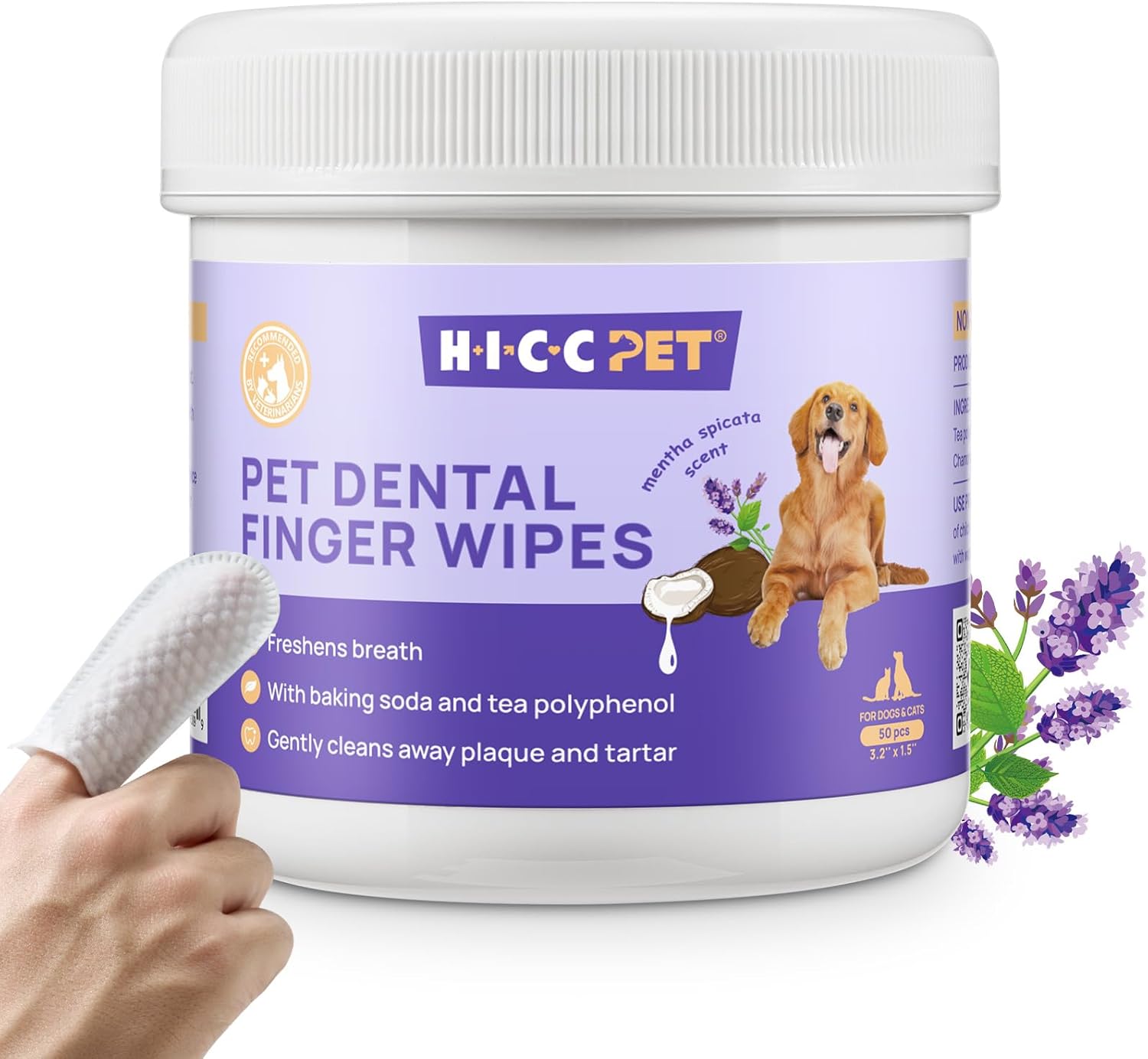 PET Teeth Cleaning Wipes for Dogs & Cats