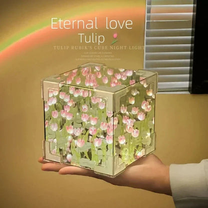 Tulip Flower Sea Cube