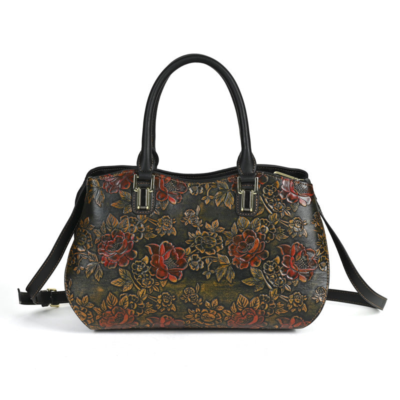 Retro Floral Shoulder Bag