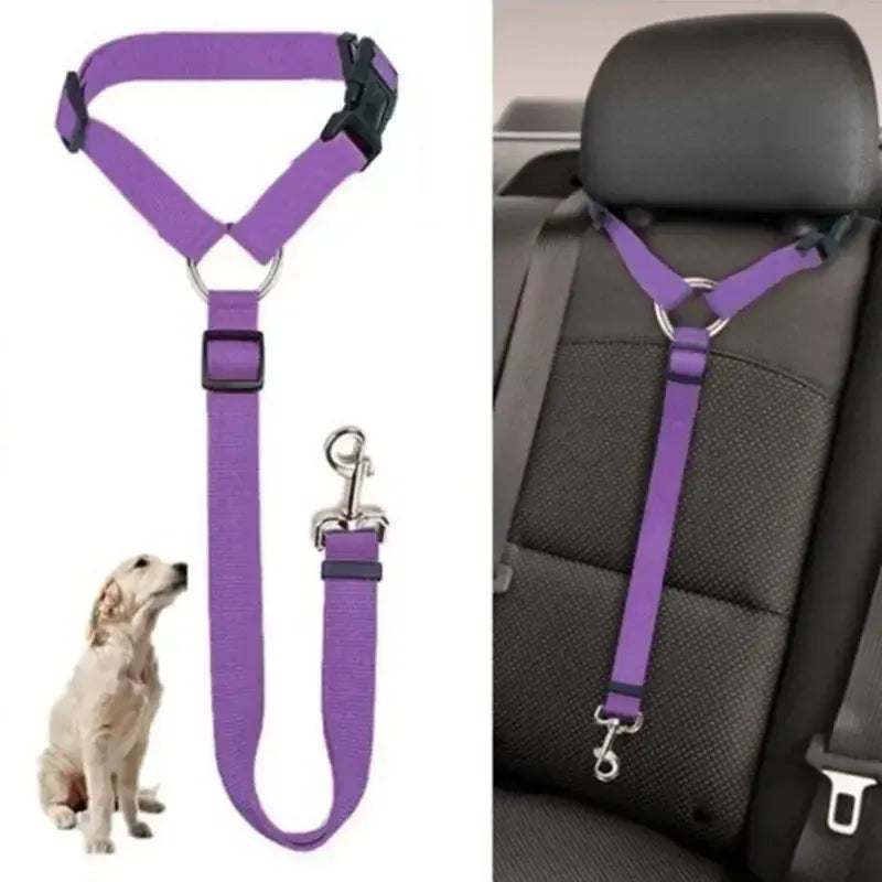 Pawtastic Headrest Safety Belt for Dogs – Adjustable and Pet-Friendly
