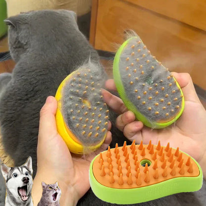 Pet Grooming Steam Brush for Dogs and Cats - Gentle Steam Cleaning Tool

