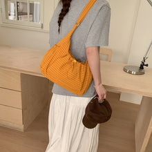 Plaid Drawstring Crossbody Bag