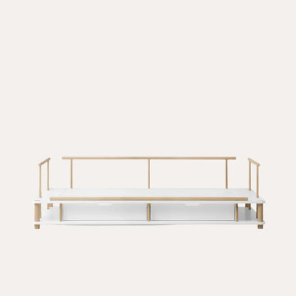 Camp Day Bed, 90x180, White/Oak