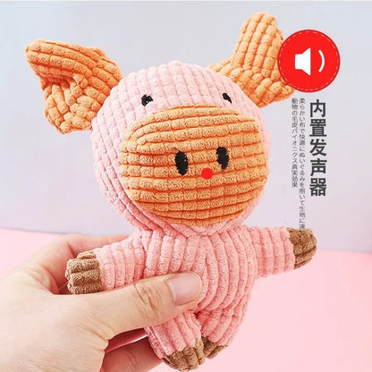 Plush Dog Squeaky Toy – Soft Chew Toy for Small and Medium Dogs