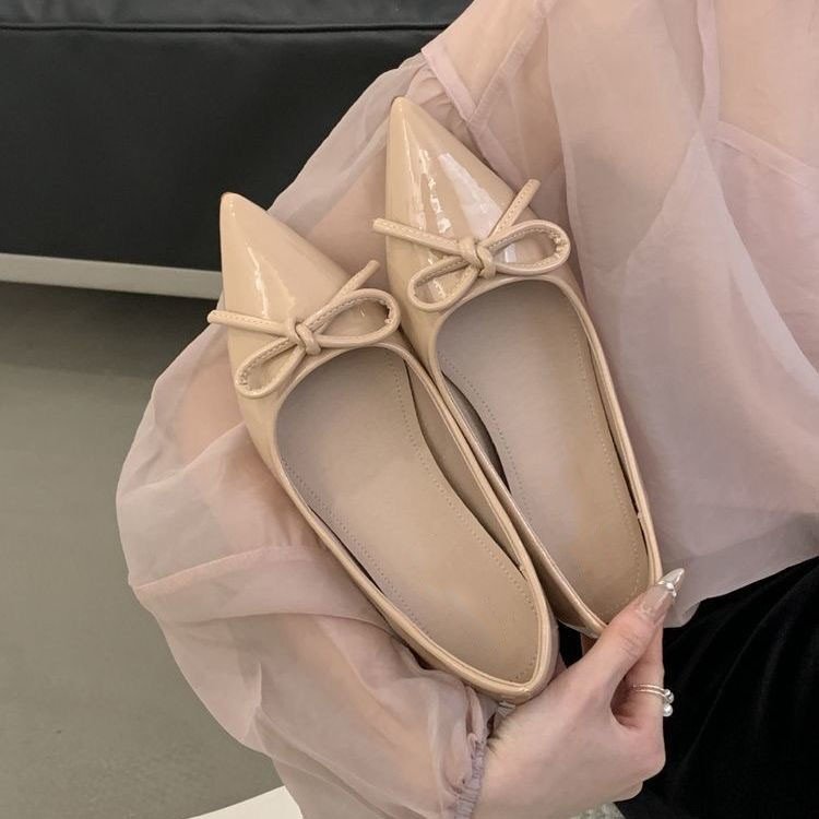 Women bow flat shoes
