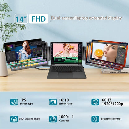 Portable 14 inch laptop monitor