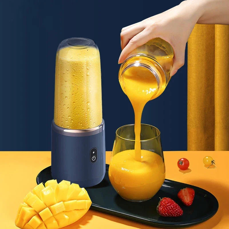 Portable automatic blender with USB charging for smoothies and shakes