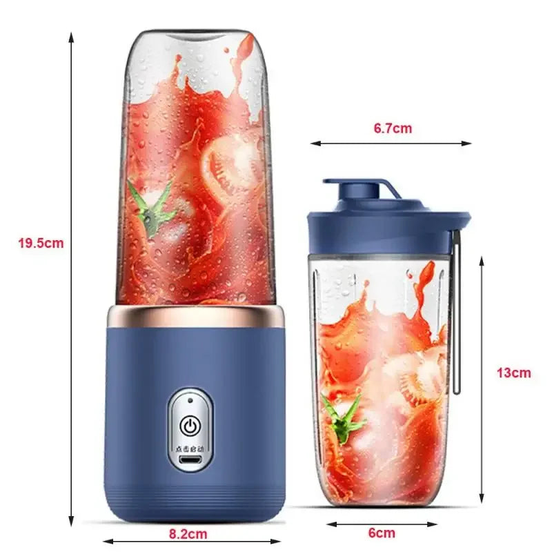 Portable automatic blender with USB charging for smoothies and shakes