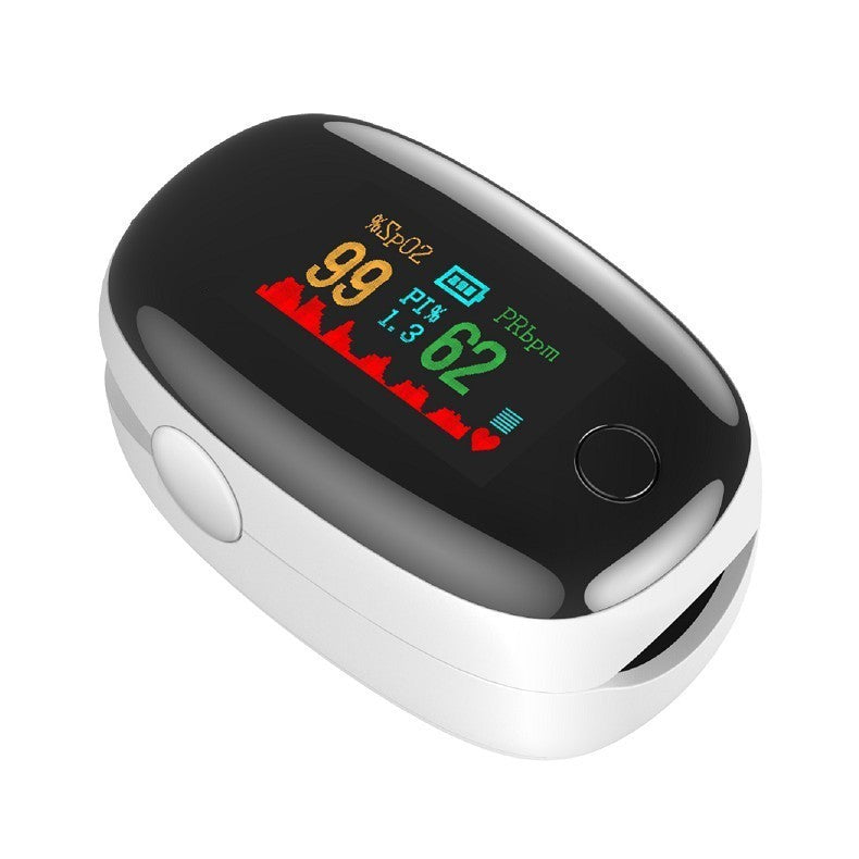 Portable fingertip pulse oximeter for SpO2 and heart rate monitoring