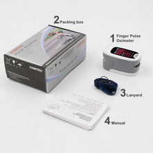 FDA approved fingertip pulse oximeter for SpO2 and heart rate monitoring