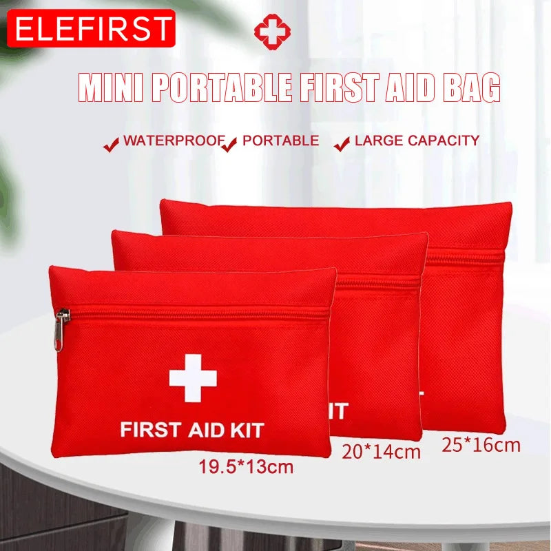 Portable waterproof first aid kit bag for outdoor emergency use

