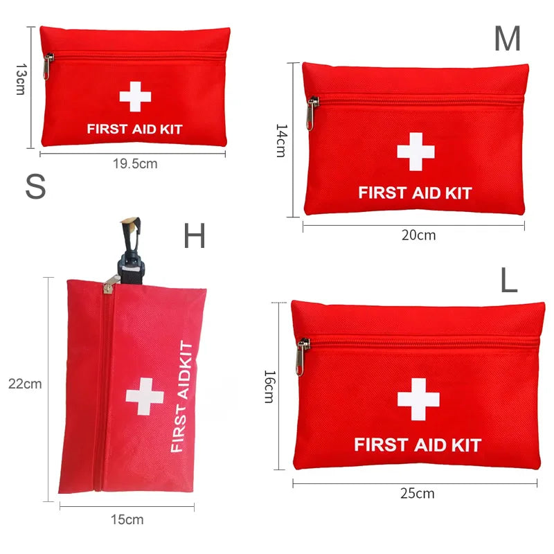 Portable waterproof first aid kit bag for outdoor emergency use

