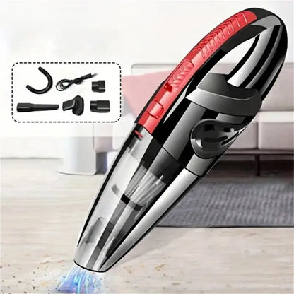 Portable wireless vacuum cleaner for car, home, and office use