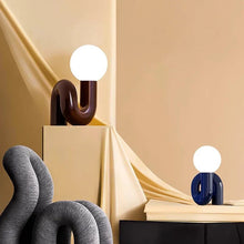 Postmodern Resin Curl Lamp