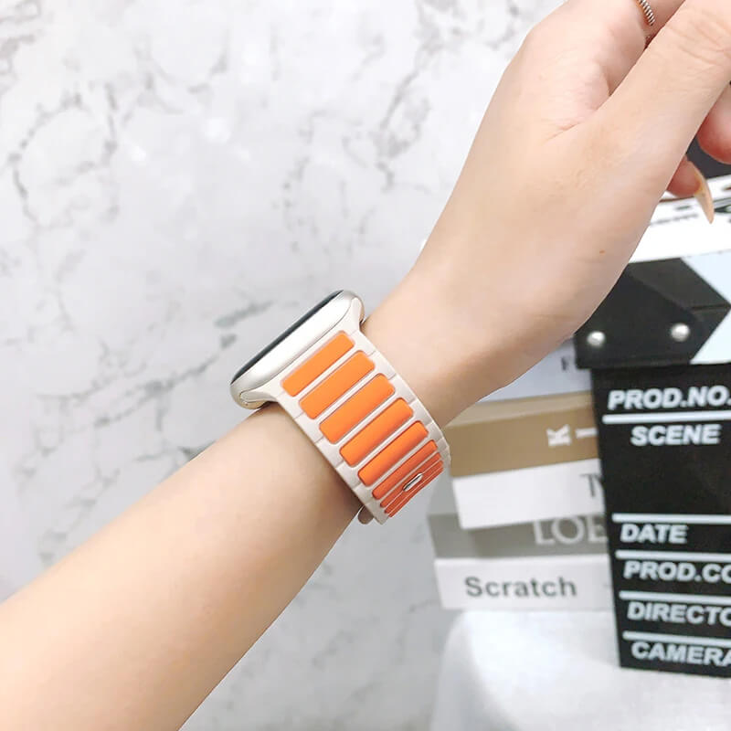 Premium Stripes Sporty Silicone Band For Apple Watch Ultra